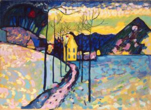 snow on canvas