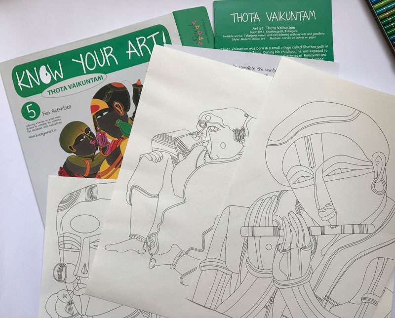 Thota Vaikuntam Art Kit | DIY Arts & Crafts 2 thota vaikuntam colouring kit