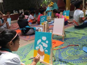 Sunflowers 2016 kidspainting2
