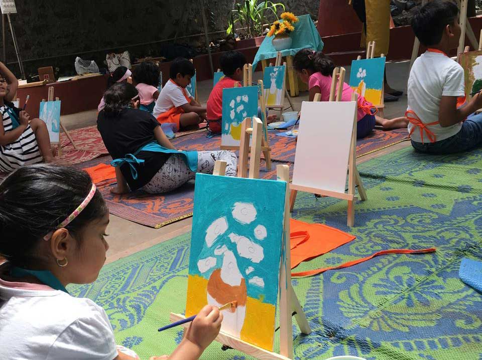 Sunflowers 2016 kidspainting2
