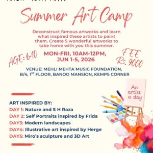 Jun1-5, Summer Workshops 2026